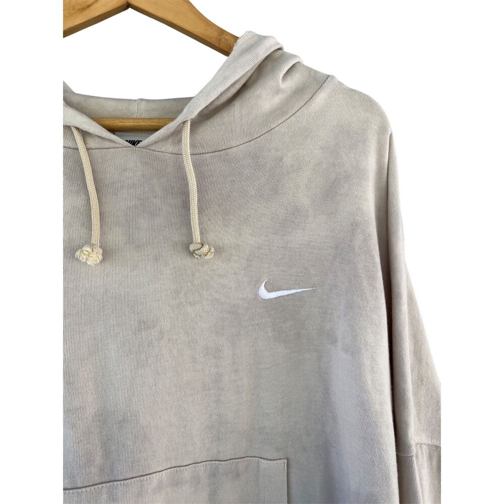 Nike Oversized Sweatshirt Hoodie Light Camouflage Tie-Dye XXL Pullover Tan Cream - Picture 3 of 5